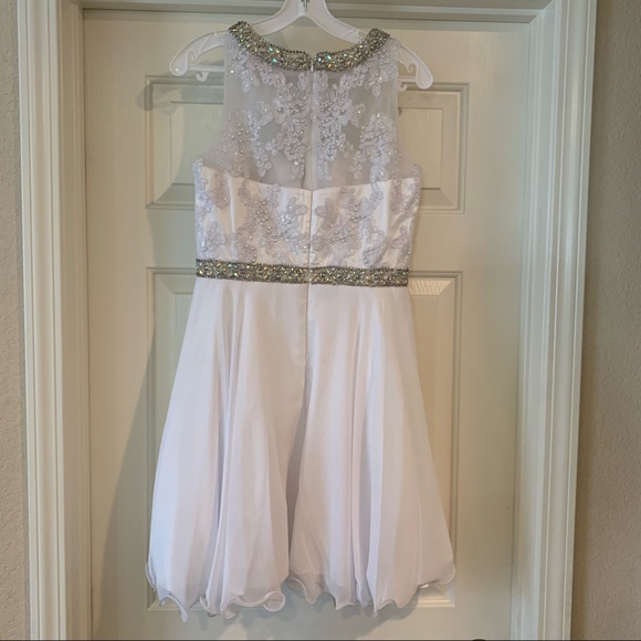 NWT S White Formal Short Dress - Picture 7 of 7